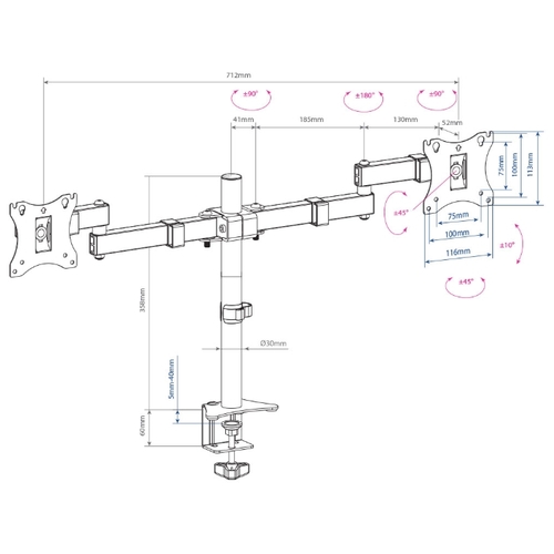 Кронштейн для монитора схема
